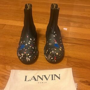 Lanvin Artistic Multicolor  Women’s Ankle Boots. Size 36 or 5.5 or 6. NEW-NO BOX